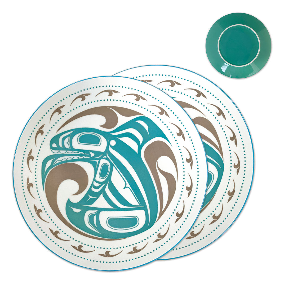 Indigenous Art Porcelain Art Dinner Plates (Set of 2)