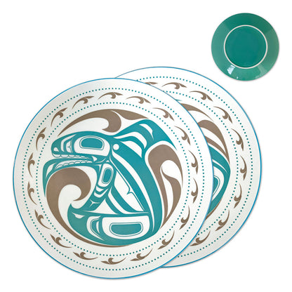 Indigenous Art Porcelain Art Dinner Plates (Set of 2)