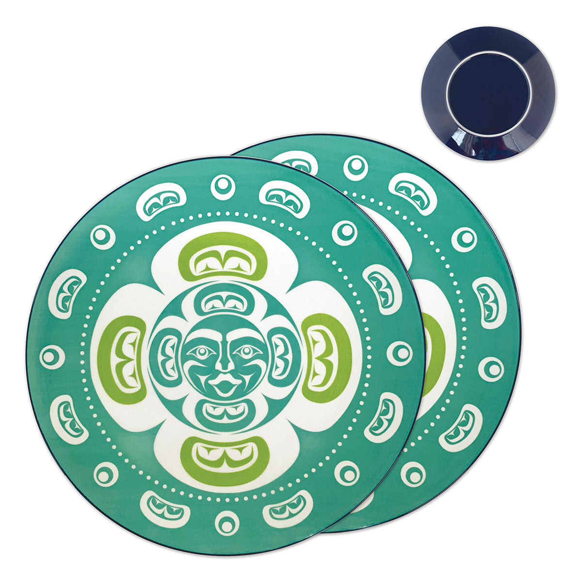 Indigenous Art Porcelain Art Dinner Plates (Set of 2)