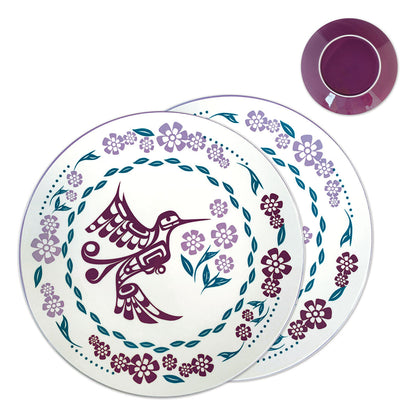 Indigenous Art Porcelain Art Dinner Plates (Set of 2)