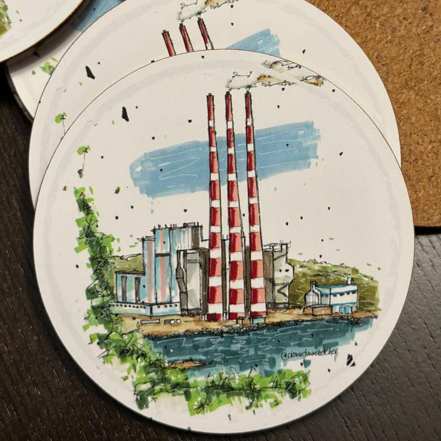 Artisan City Sketch Coasters - Nova Scotia