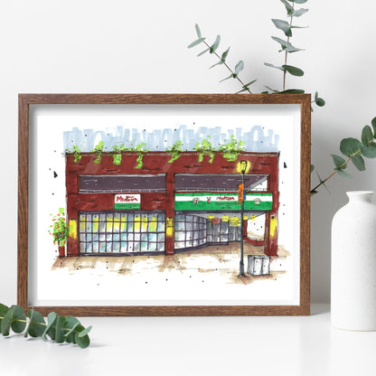 DTS0066 - Midtown Tavern, Art Print - Artwork Print Sketch 2 - Downtown Sketcher