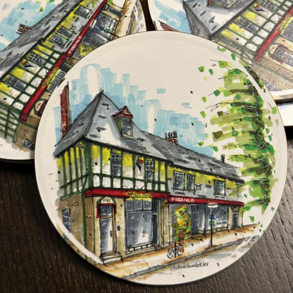 Artisan City Sketch Coasters - Nova Scotia