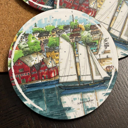 Artisan City Sketch Coasters - Nova Scotia
