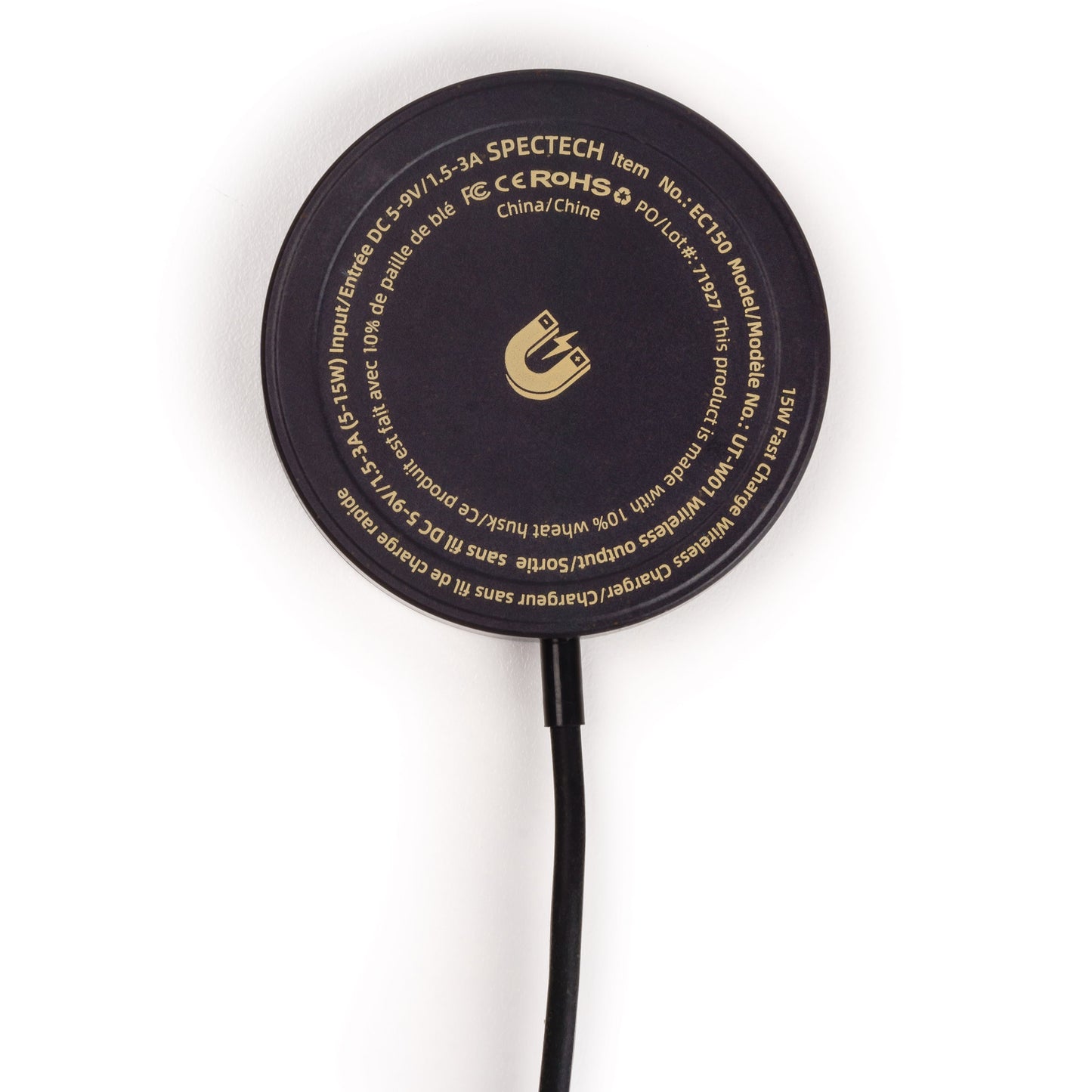 15W MAGNETIC WIRELESS CHARGING DOCK - Wheat Recycled