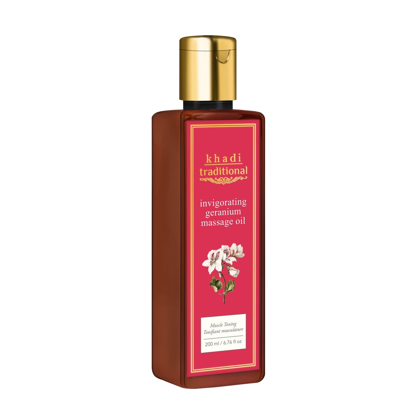 Khadi Traditional Invigorating Geranium Massage Oil