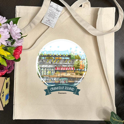 Artisan City Sketch Tall Tote - British Columbia
