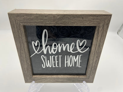 5X5" Home Sweet Home Shadow Box