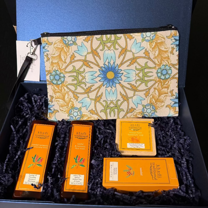 Kalaa Sandal, Mango & Zipper Pouch