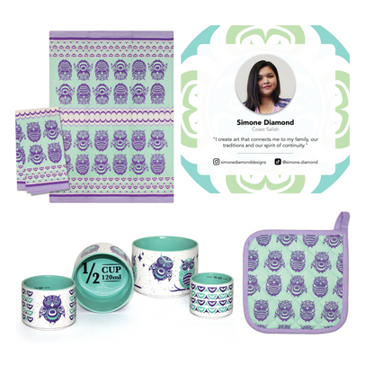Indigenous Art Kitchen - Measuring Cups