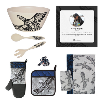 Indigenous Art Kitchen - Bamboo Bowl