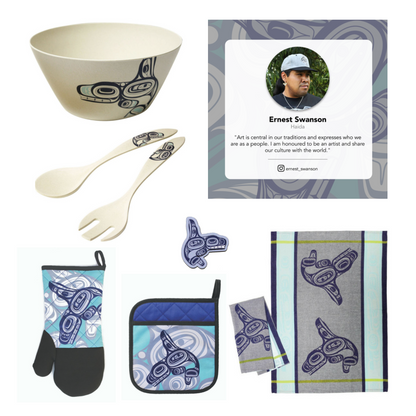 Indigenous Art Kitchen - Bamboo Bowl