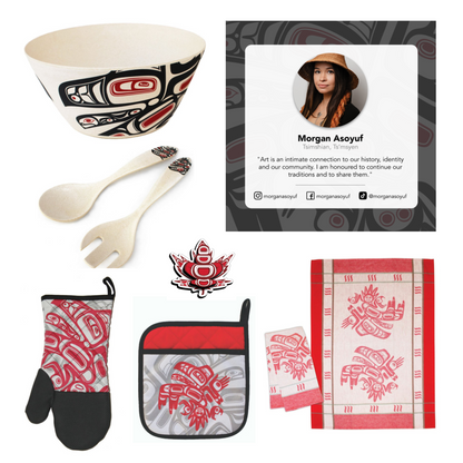 Indigenous Art Kitchen - Bamboo Bowl