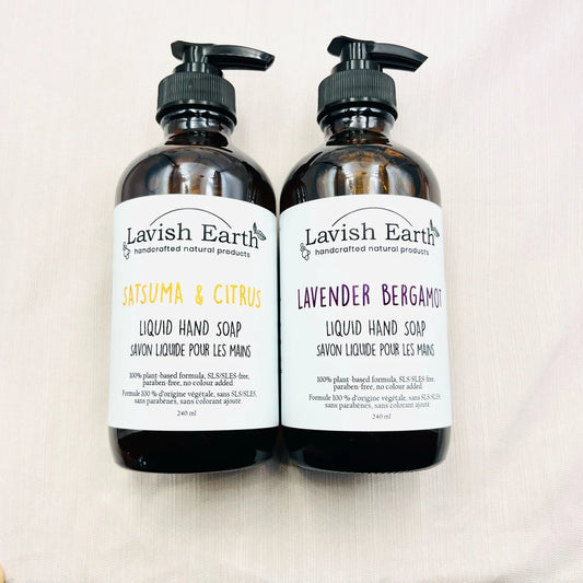 Natural Liquid Soap | Hand & Body Wash in Glass Bottle