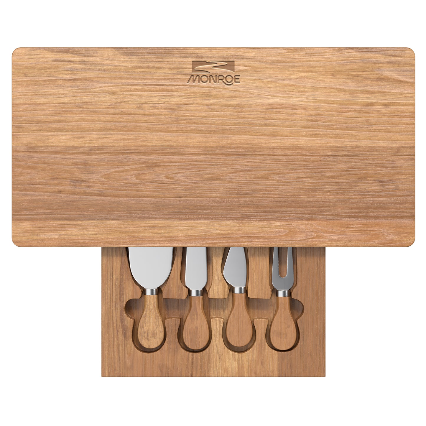 MONROE CUTTING BOARD AND CHEESE KNIFE SET