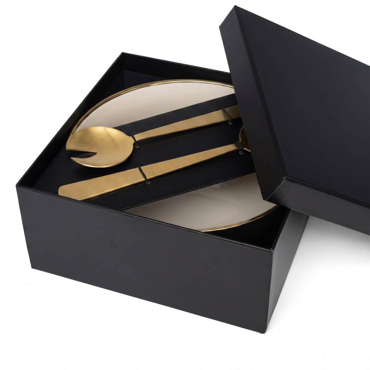 Solstice Porcelain Bowl and Serving Utensils Set