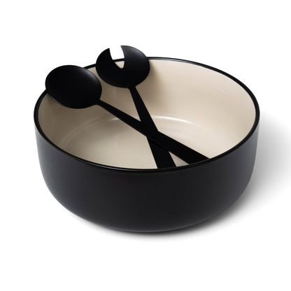 Solstice Porcelain Bowl and Serving Utensils Set