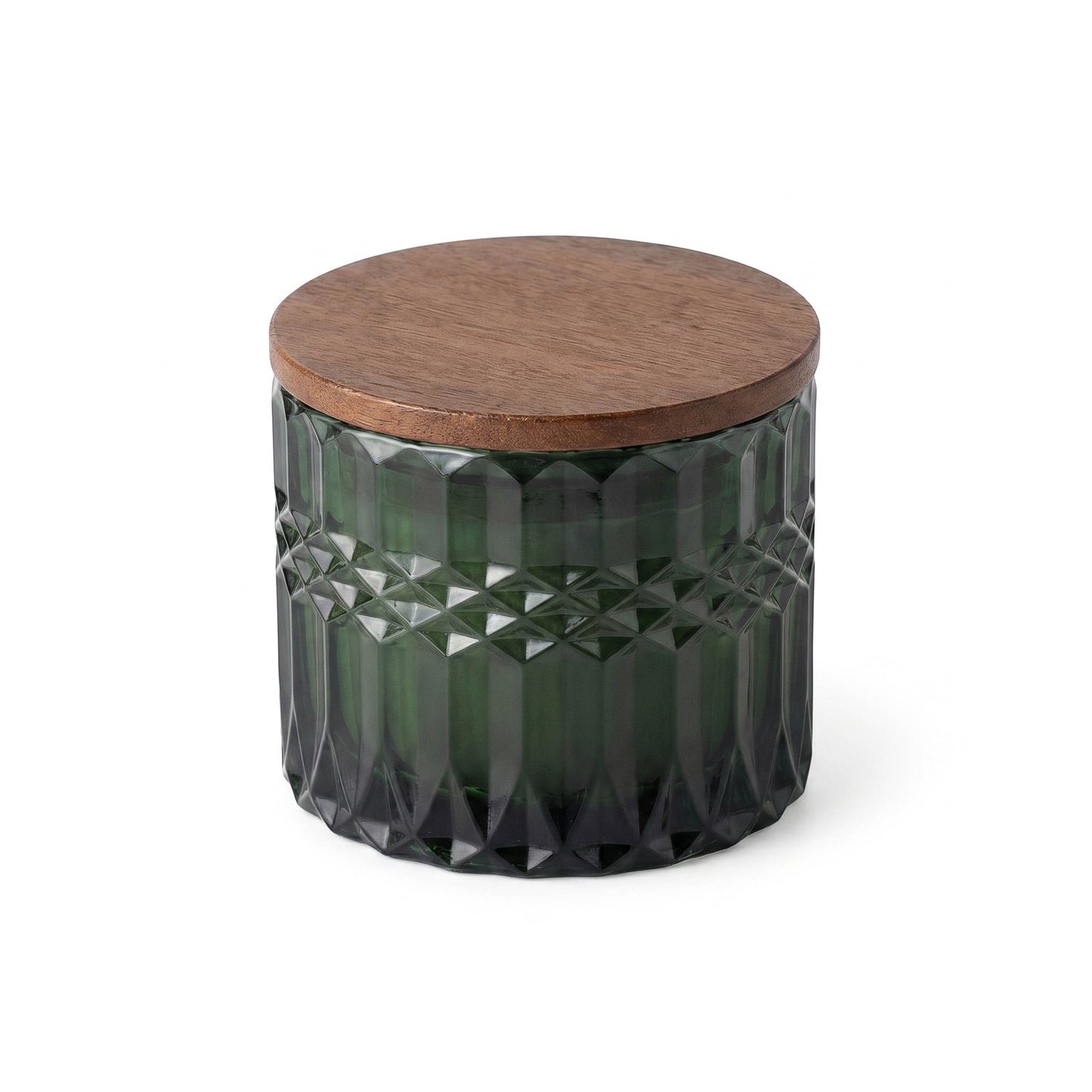 HORIZON 10 oz GLASS CANDLE WITH ACACIA WOOD LID