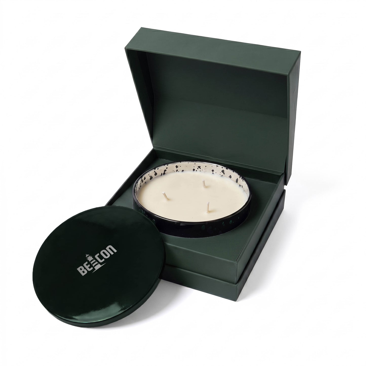 BEACON 20 oz METALLIC GLASS CANDLE WITH TIN LID