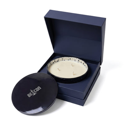 BEACON 20 oz METALLIC GLASS CANDLE WITH TIN LID