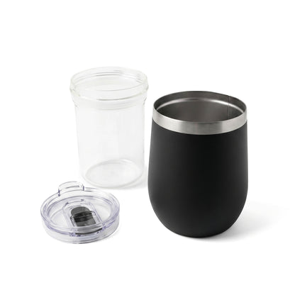 GLACIER STAINLESS STEEL WINE CHILLER AND TUMBLER SET