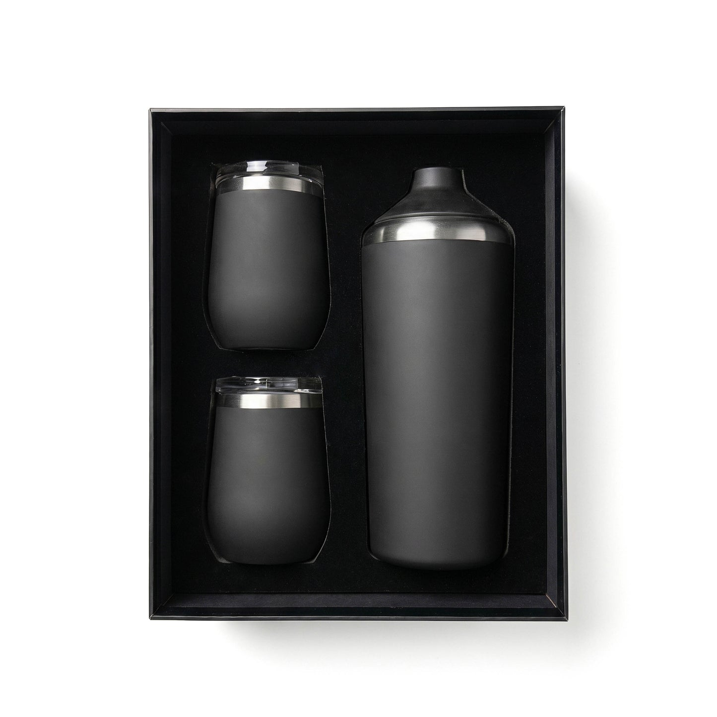 GLACIER STAINLESS STEEL WINE CHILLER AND TUMBLER SET