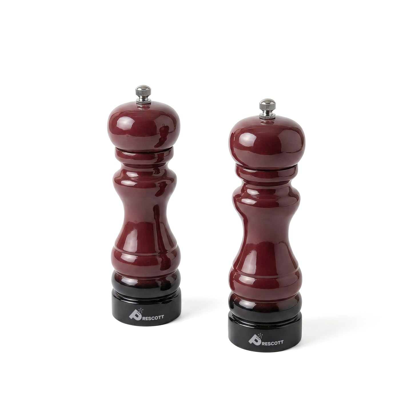 PRESCOTT OAK WOOD SALT AND PEPPER MILL SET
