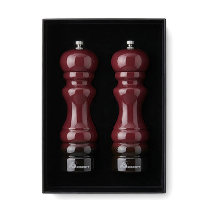 PRESCOTT OAK WOOD SALT AND PEPPER MILL SET