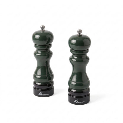 PRESCOTT OAK WOOD SALT AND PEPPER MILL SET