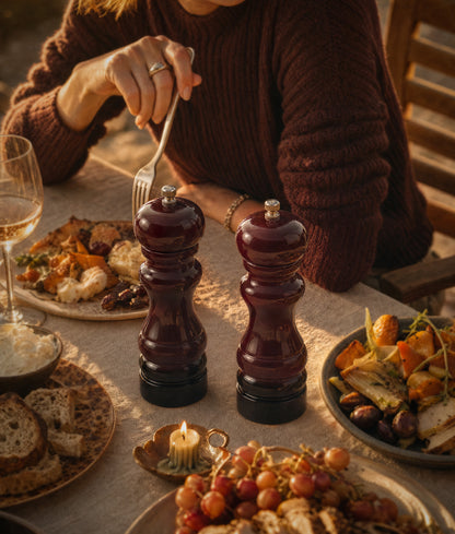 PRESCOTT OAK WOOD SALT AND PEPPER MILL SET