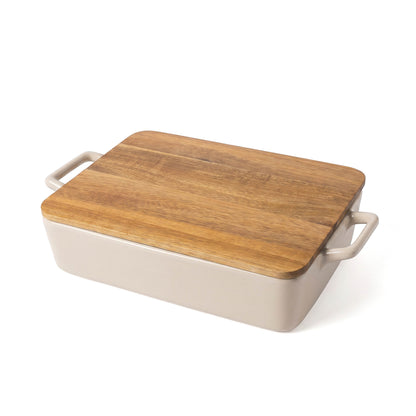 HEARTH STONEWARE CASSEROLE DISH