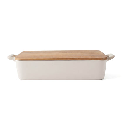 HEARTH STONEWARE CASSEROLE DISH
