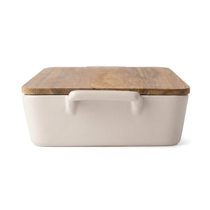 HEARTH STONEWARE CASSEROLE DISH