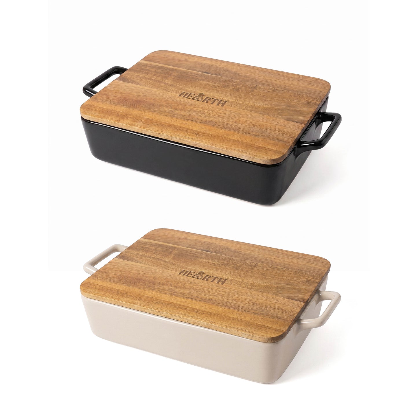 HEARTH STONEWARE CASSEROLE DISH