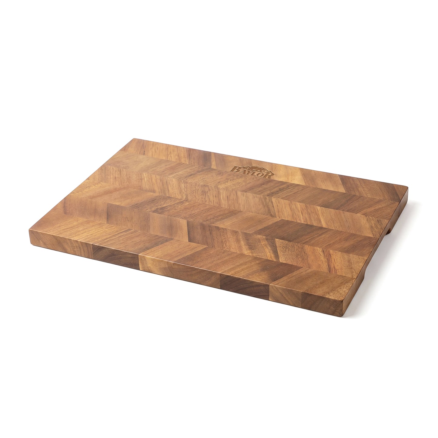 ACACIA WOOD HERRINGBONE SERVING BOARD