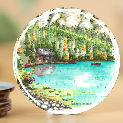 Artisan City Sketch Coasters - Alberta