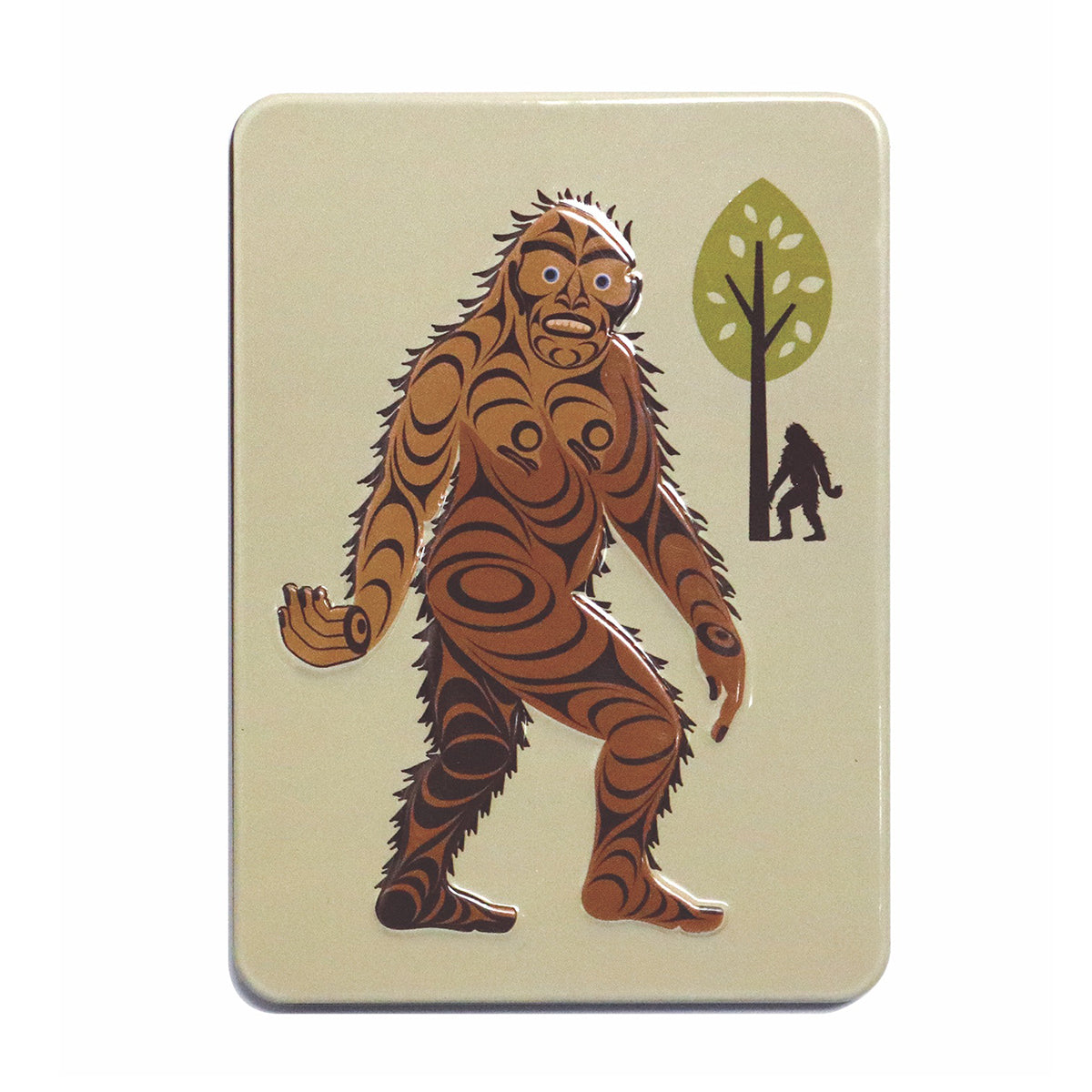 Indigenous Art Embossed Metal Magnet