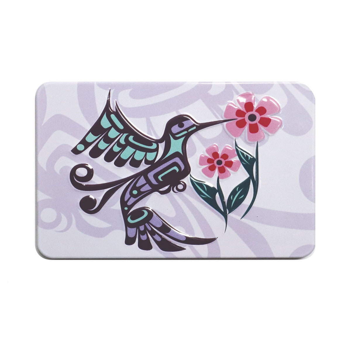 Indigenous Art Embossed Metal Magnet