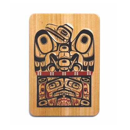 Indigenous Art Embossed Metal Magnet