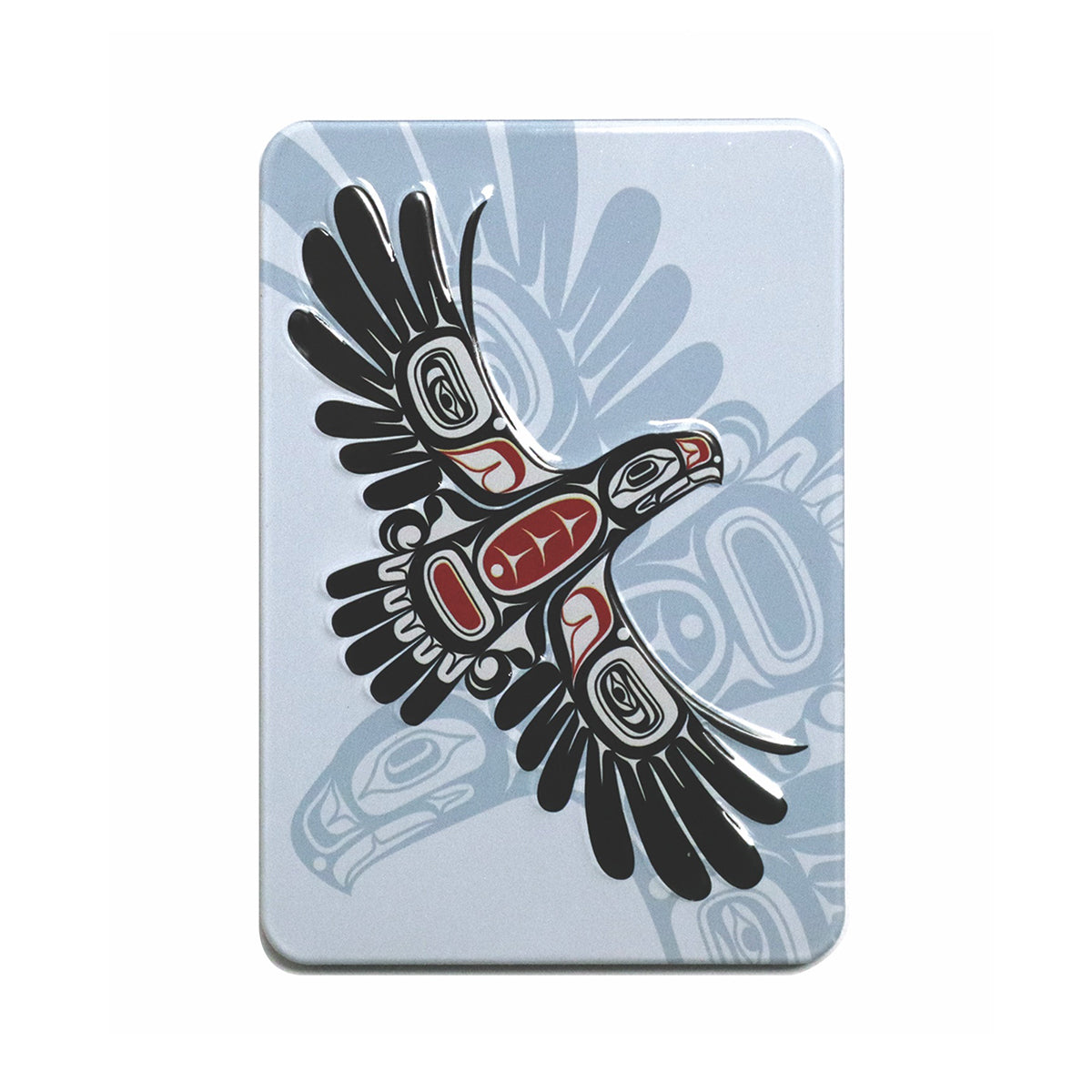 Indigenous Art Embossed Metal Magnet