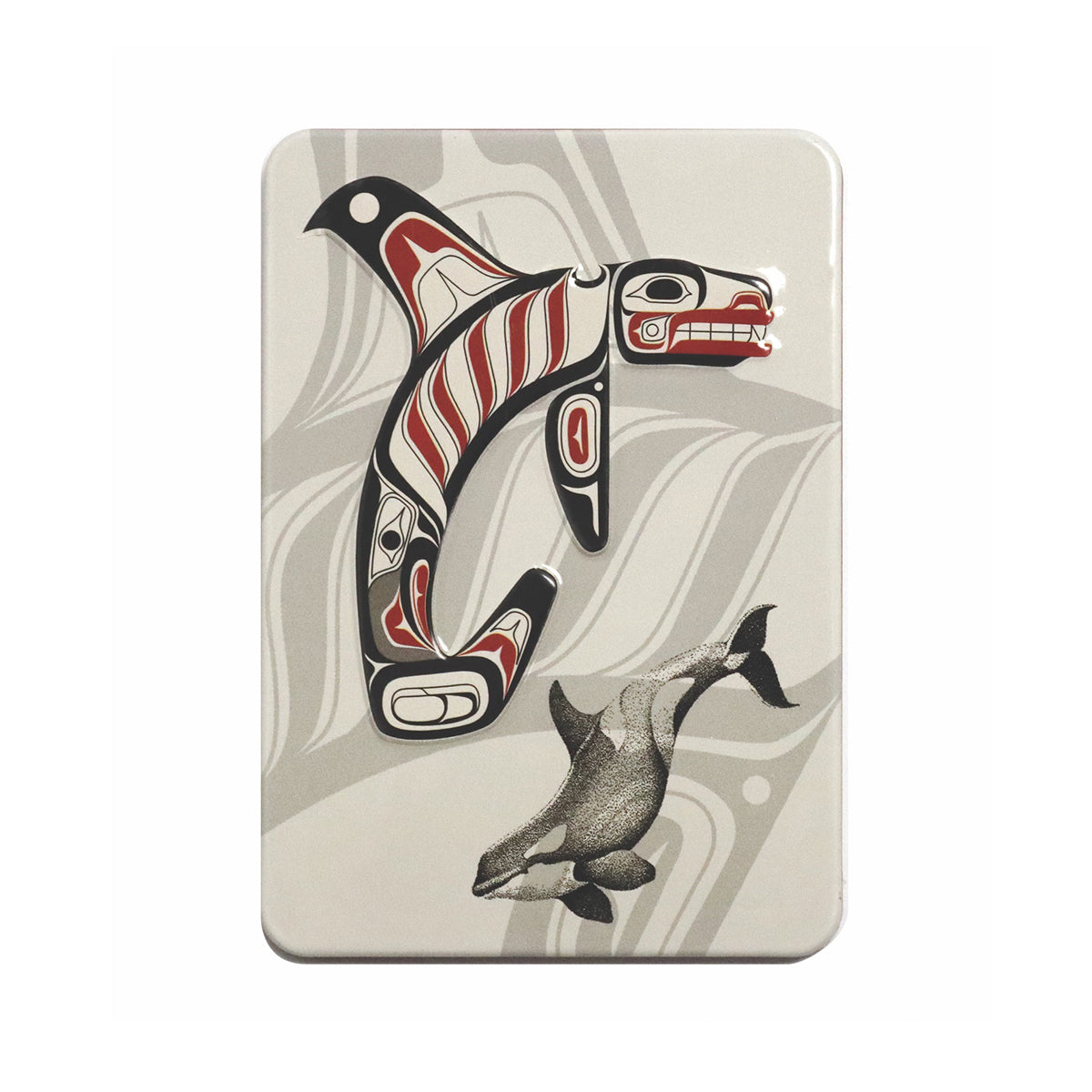 Indigenous Art Embossed Metal Magnet