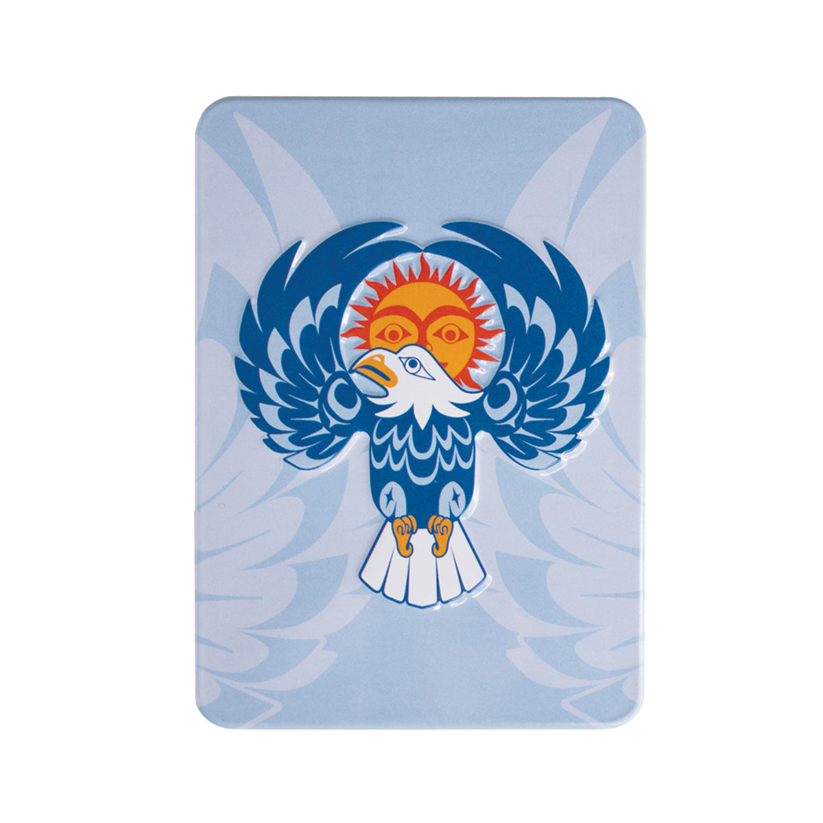 Indigenous Art Embossed Metal Magnet