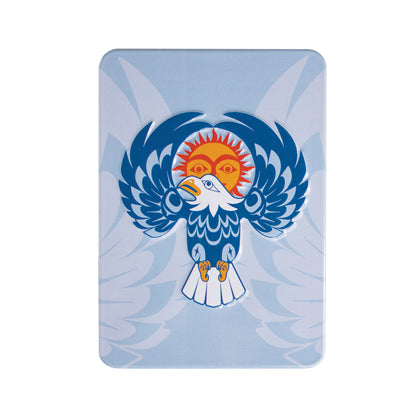 Indigenous Art Embossed Metal Magnet