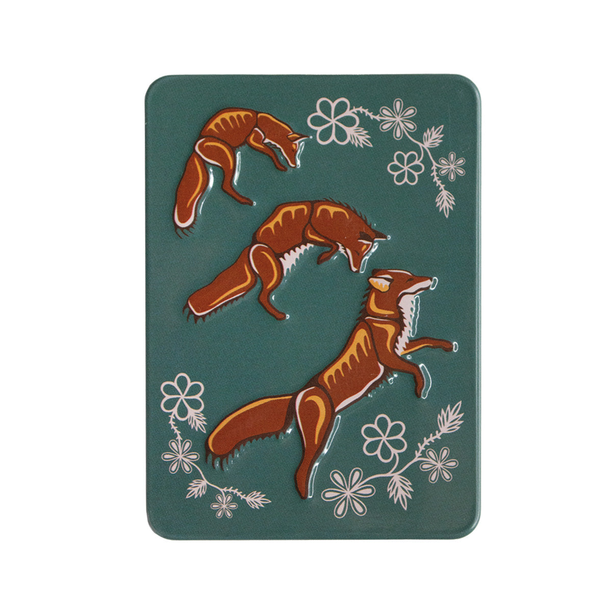Indigenous Art Embossed Metal Magnet