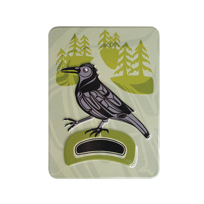 Indigenous Art Embossed Metal Magnet