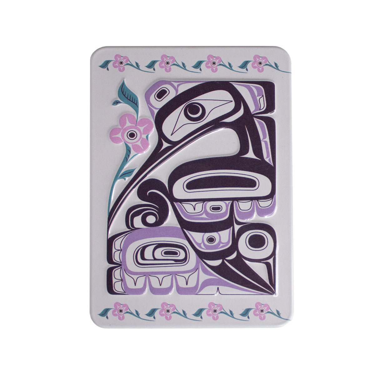 Indigenous Art Embossed Metal Magnet