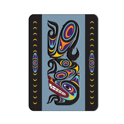 Indigenous Art Embossed Metal Magnet
