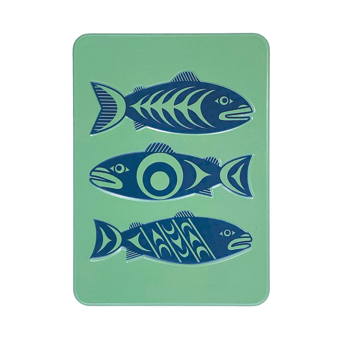 Indigenous Art Embossed Metal Magnet