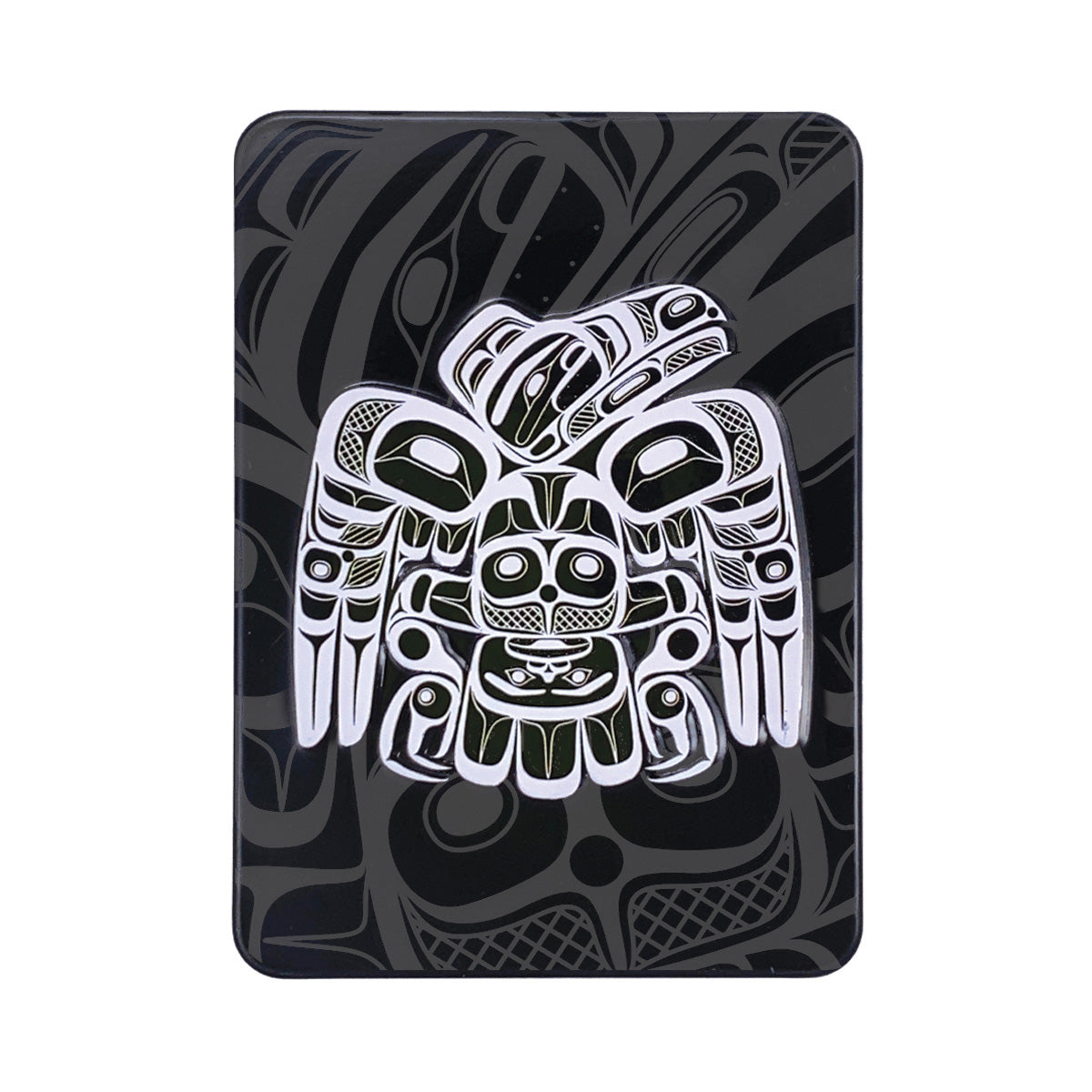Indigenous Art Embossed Metal Magnet