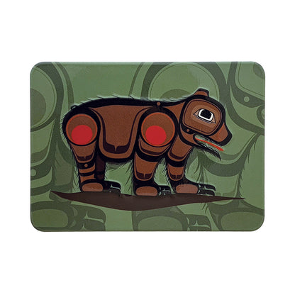 Indigenous Art Embossed Metal Magnet
